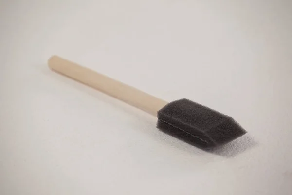 Beyaz zemin üzerine sünger fırça — Stok fotoğraf