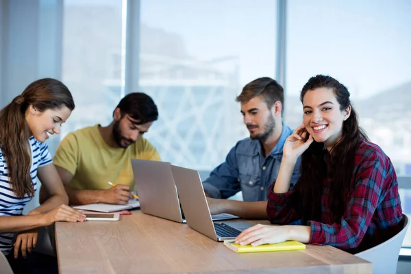 Creative business team working together — Stock Photo, Image
