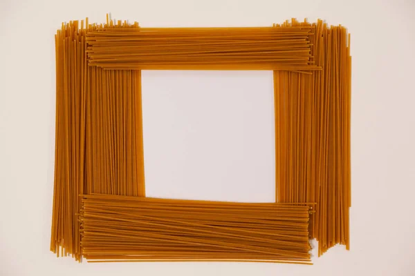 Spaghetti pasta on white background — Stock Photo, Image