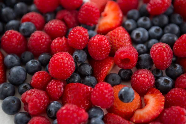 Close-up de vários tipos de frutas — Fotografia de Stock
