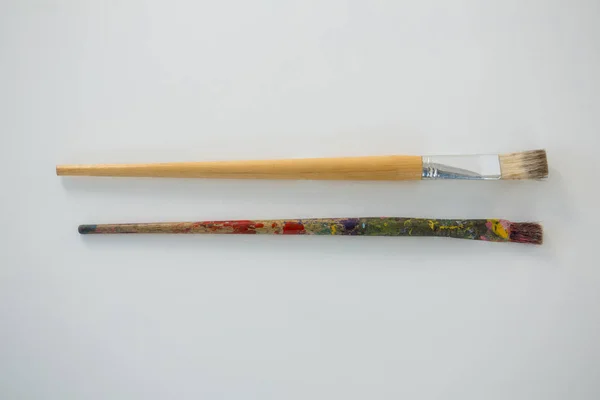 Flat brushes on white background — Stock Photo, Image
