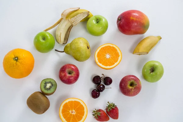 Γκρο πλαν, των διαφόρων τύπων των φρούτων — Φωτογραφία Αρχείου