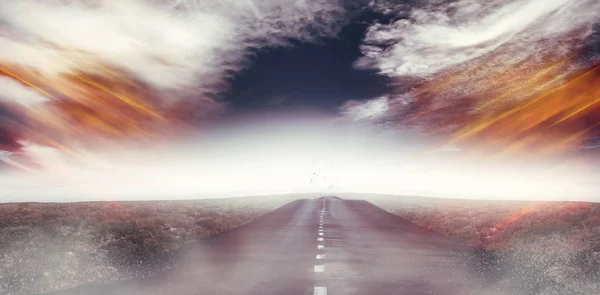 View of an empty street — Stock Photo, Image