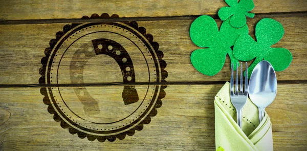 St Patrick Day symbol podkowy — Zdjęcie stockowe