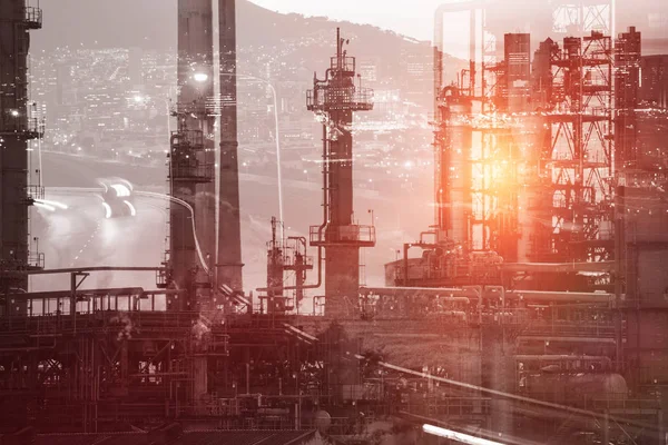 Composite image of view of industry — Stock Photo, Image