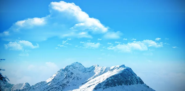 Schilderachtig uitzicht op sneeuw bedekt bergen — Stockfoto