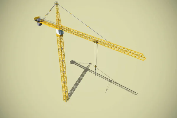 Composite image of studio shoot of a crane — Stock Photo, Image