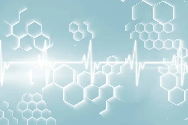 Línea gráfica de electrocardiografía —  Fotos de Stock