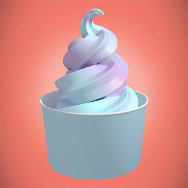 Kleurrijke zoete Cupcake — Stockfoto