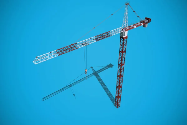 Composite image of studio shoot of a crane — Stock Photo, Image