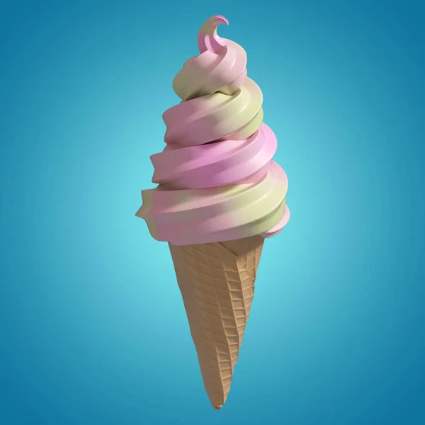 Immagine composita di un gelato — Foto Stock