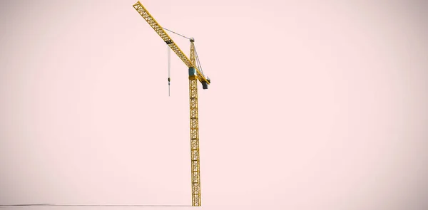 Composite image of studio shoot of a crane — Stock Photo, Image