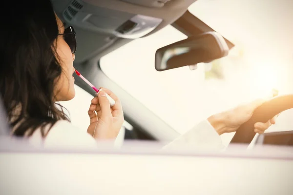 Mulher carro de condução — Fotografia de Stock