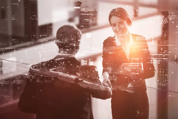 Business people handshaking at meeting — Stock Photo, Image