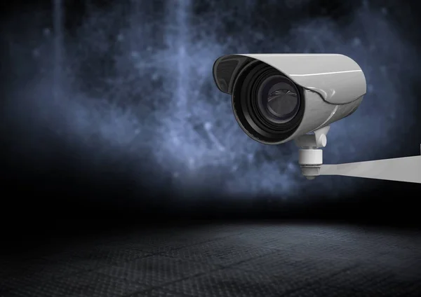 Security camera against dark background — Stock Photo, Image