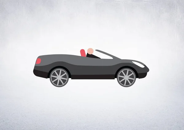 Car illustration against white background — Stock Photo, Image