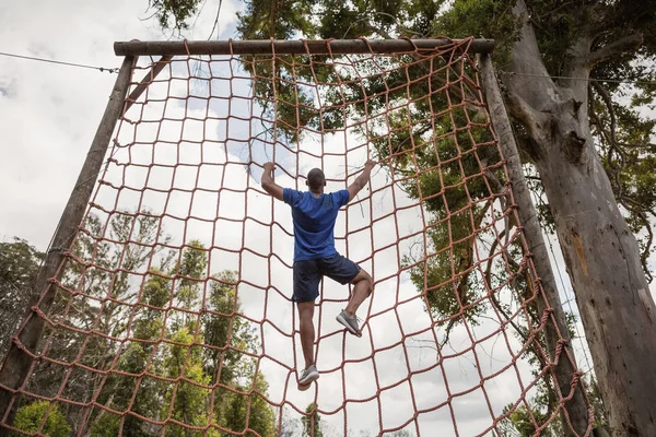 Calzata uomo rete da arrampicata — Foto Stock