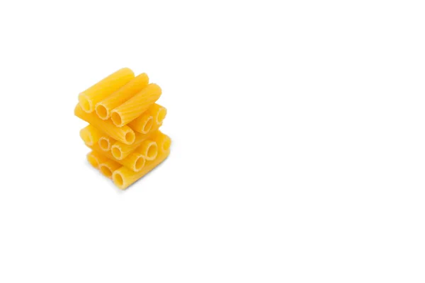 Fechar de rigatoni empilhados — Fotografia de Stock