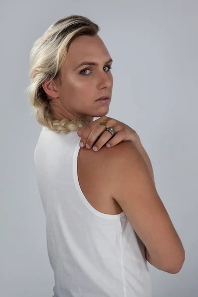 Portret pewnie transseksualnych — Zdjęcie stockowe