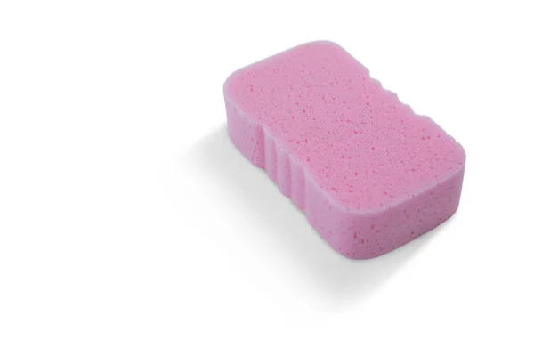 Vista de ángulo alto de la esponja rosa —  Fotos de Stock