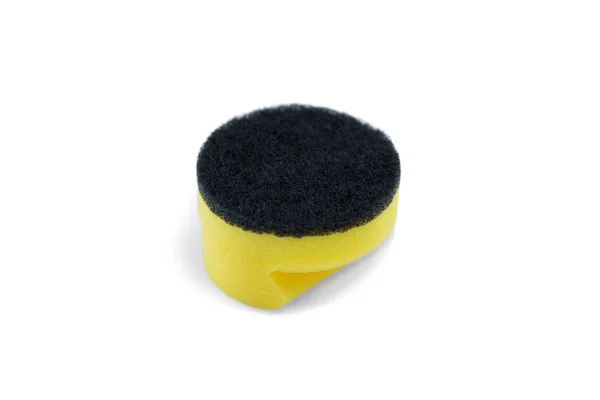 Close up van zwarte schoonmaak spons — Stockfoto