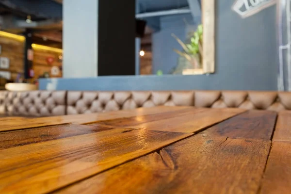 Mesa no café vazio — Fotografia de Stock