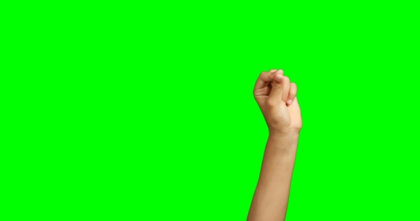 Close-up de gesto de mão de criança — Vídeo de Stock
