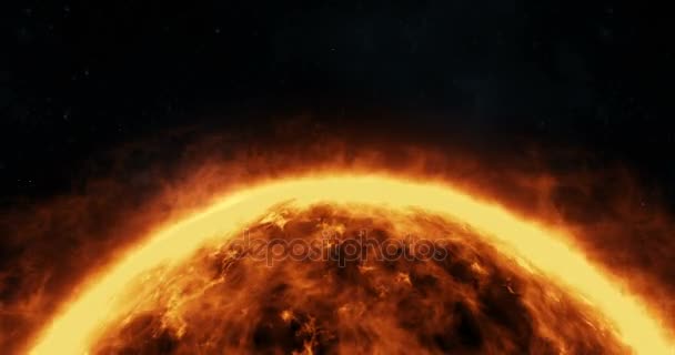 Närbild av solen — Stockvideo