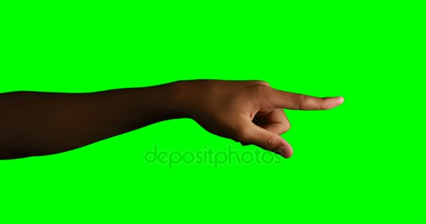 Hand av kvinna som pekar — Stockvideo