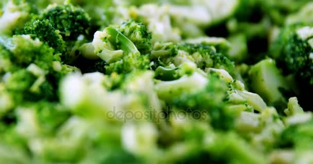 Close-up of broccoli — Stock Video