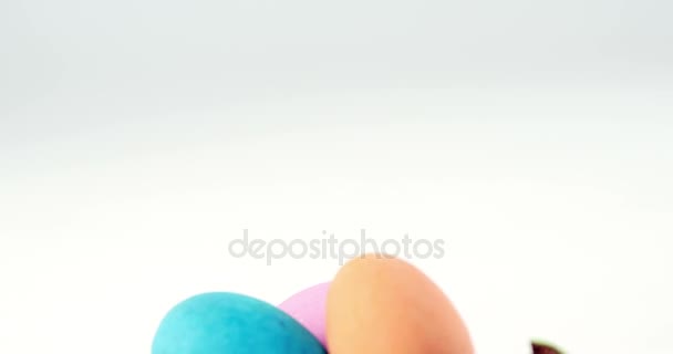 Çikolata Paskalya yumurtaları — Stok video
