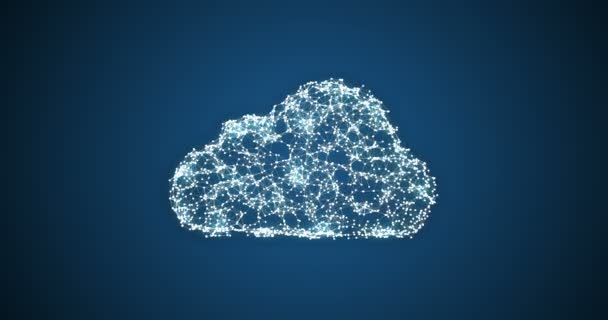 Seguridad de los datos de computación en nube — Vídeo de stock