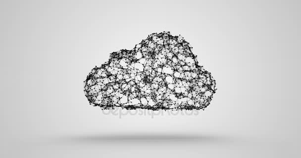 Segurança de dados de computação em nuvem — Vídeo de Stock