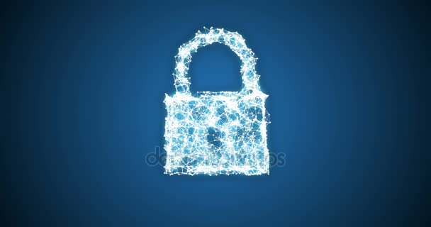 挂锁网络安全 — 图库视频影像