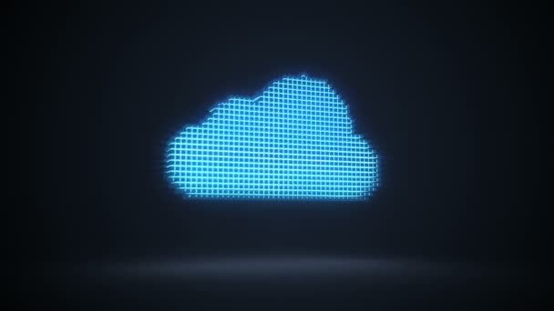 Cloud computing gegevensbeveiliging — Stockvideo