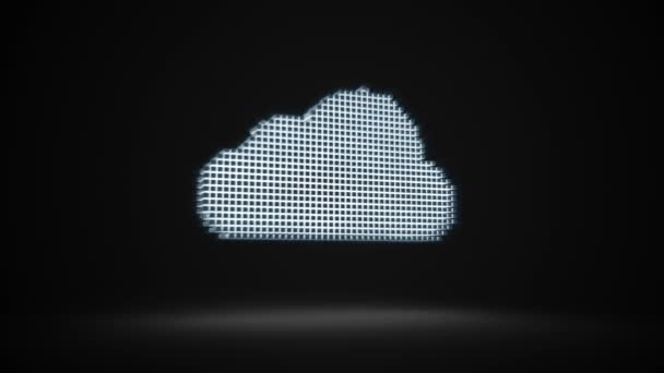 Segurança de dados de computação em nuvem — Vídeo de Stock