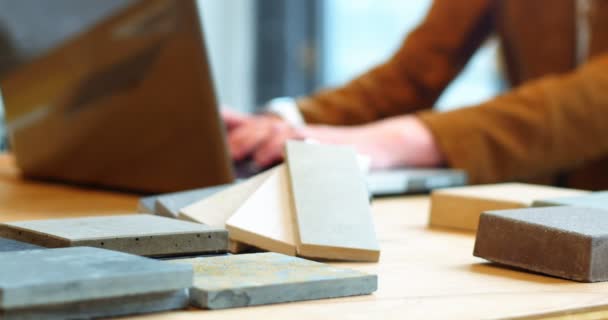 Femme cadre travaillant à son bureau — Video