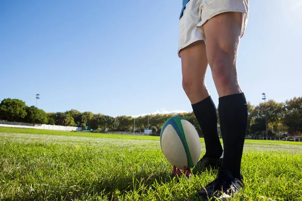 Jugador de pie en el campo de juego — Foto de Stock