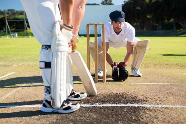 Mand batting mens du spiller cricket - Stock-foto