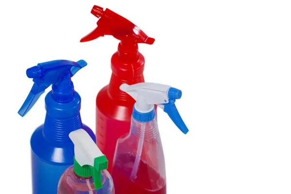 Vários frascos de detergente — Fotografia de Stock