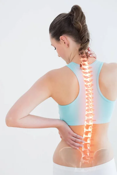 여자 근육 통증에서 고통 — 스톡 사진