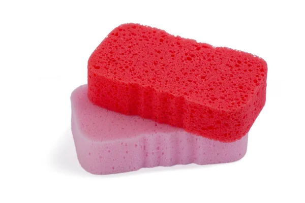 Red and pink Scouring pads — Stock Photo, Image