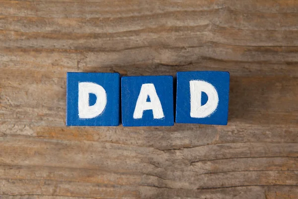 Blocks with text dad — Stock Photo, Image