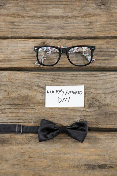 Den otců Happy text brýle — Stock fotografie