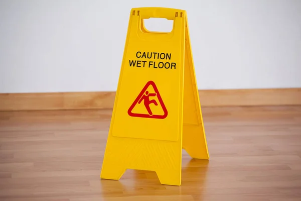 Wet floor caution sign — Stock Photo, Image