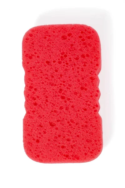 Almofada de limpeza vermelha — Fotografia de Stock