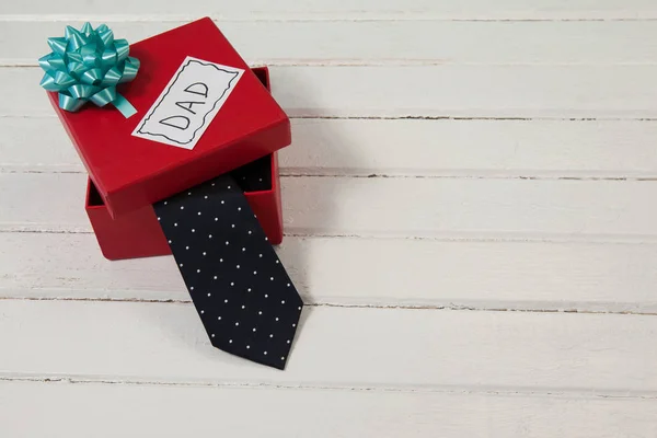 Példányában megnyitott ajándék nyakkendő — Stock Fotó
