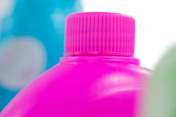 Contenedor de detergente rosa — Foto de Stock