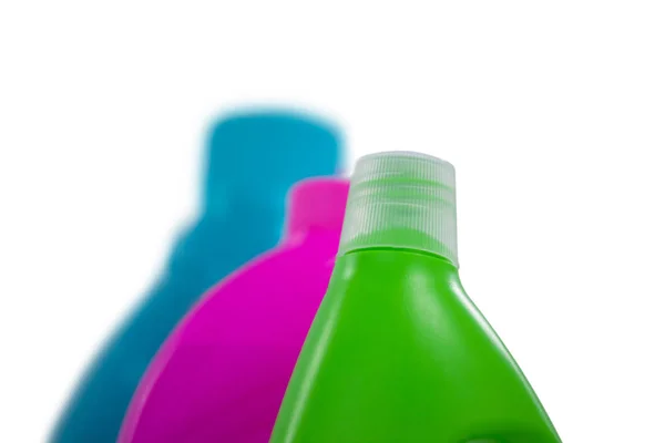Recipientes de detergente coloridos — Fotografia de Stock