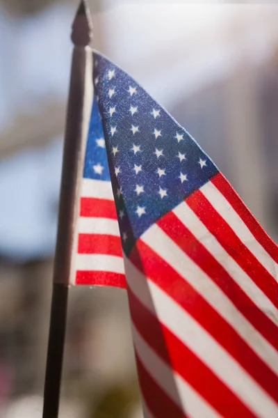 식당에서 미국 국기 — 스톡 사진